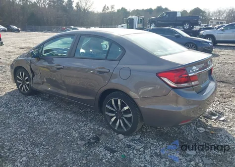 2015 Honda Civic Ex-L z USA, uszkodzony, nr VIN 19XFB2F90FE045719